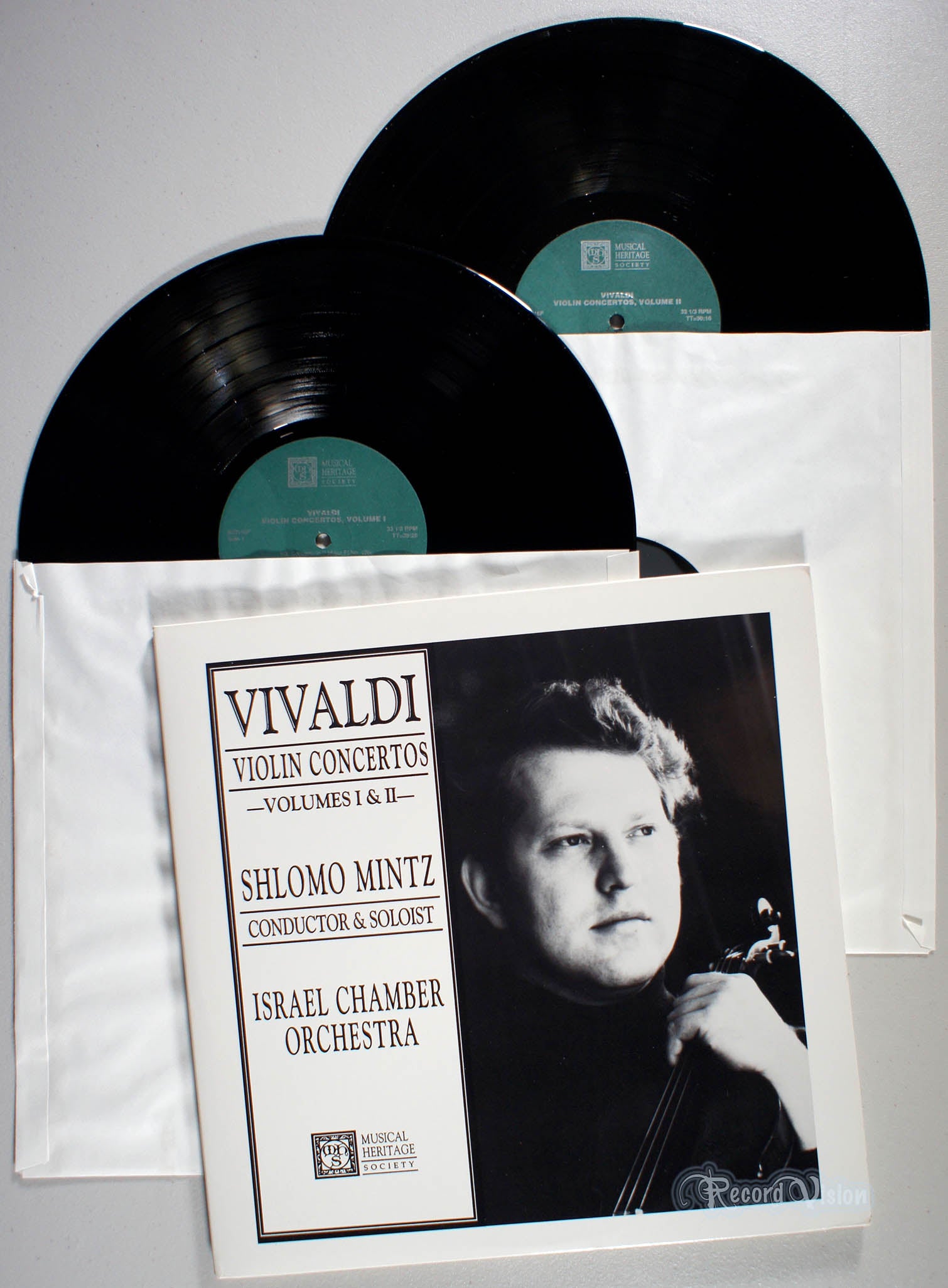 Shlomo Mintz - Vivaldi Concertos, Volumes I and II (front cover) Vinyl