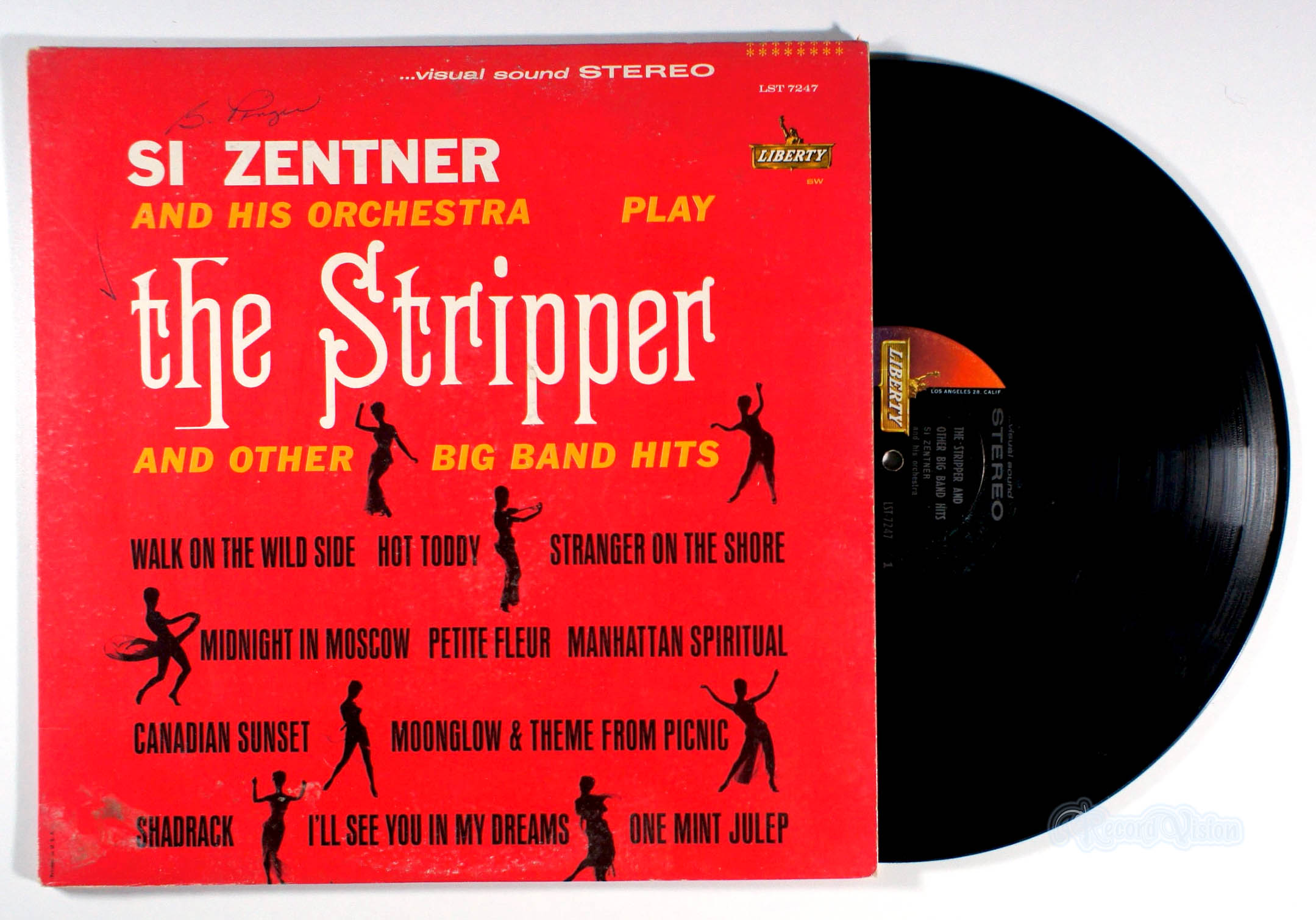Si Zentner - The Stripper and Other Big Band Hits (front cover) Vinyl