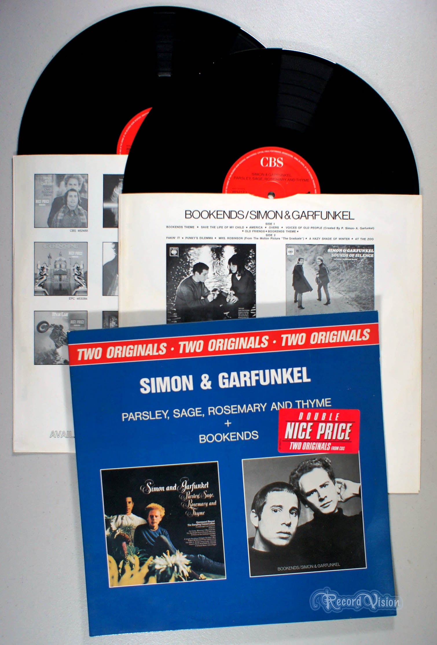 Simon and Garfunkel - Parsley, Sage, Rosemary and Thyme + Bookends (front cover) Vinyl