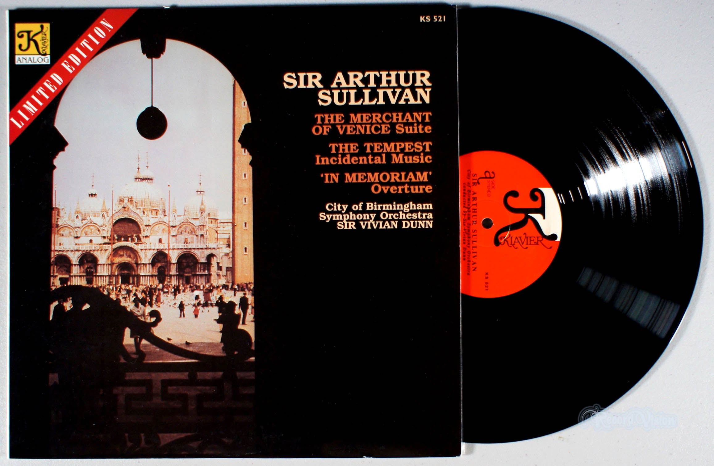 Sir Arthur Sullivan - The Merchant of Venice Suite (front cover) Vinyl
