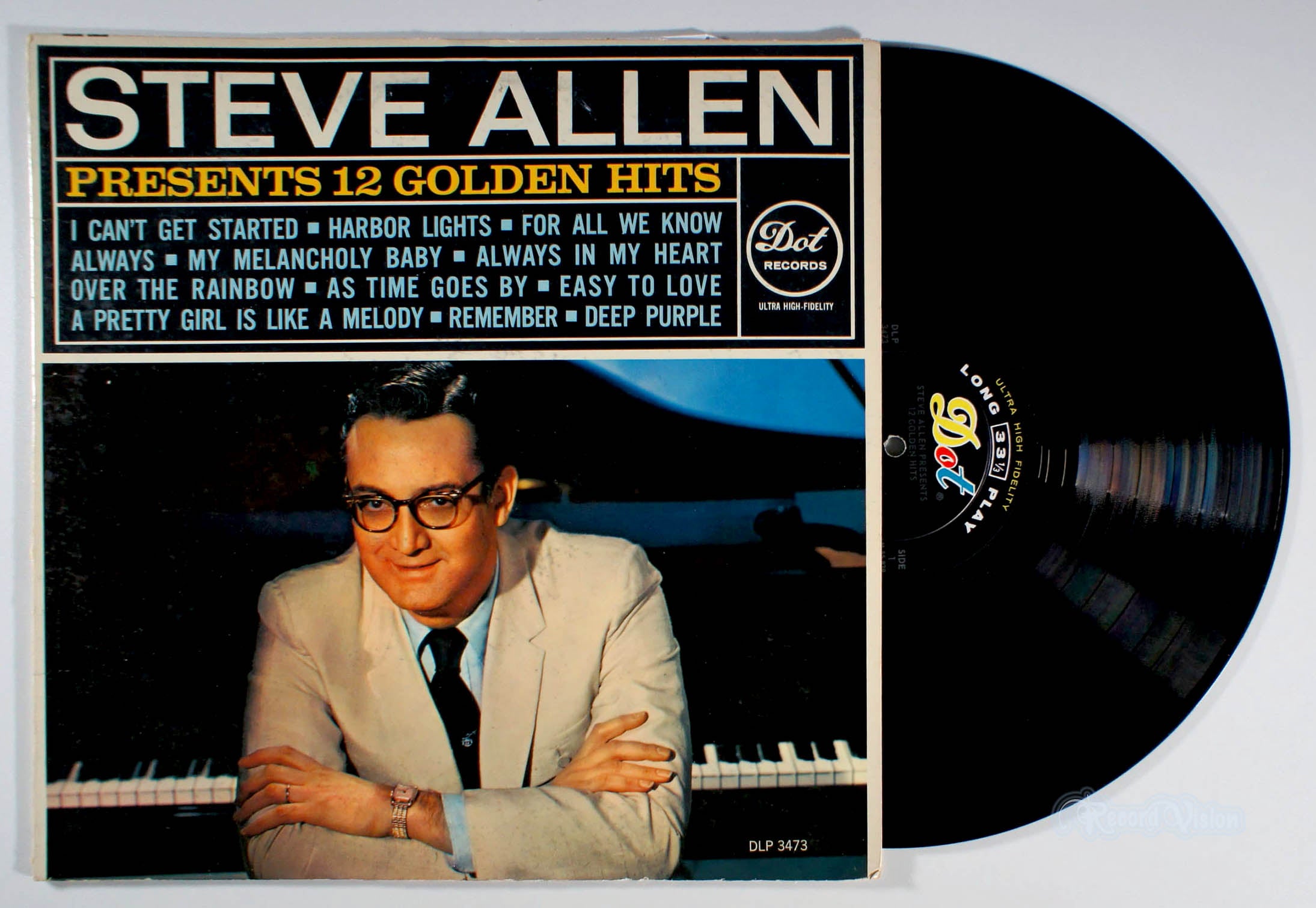 Steve Allen - Presents 12 Golden Hits (front cover) Vinyl