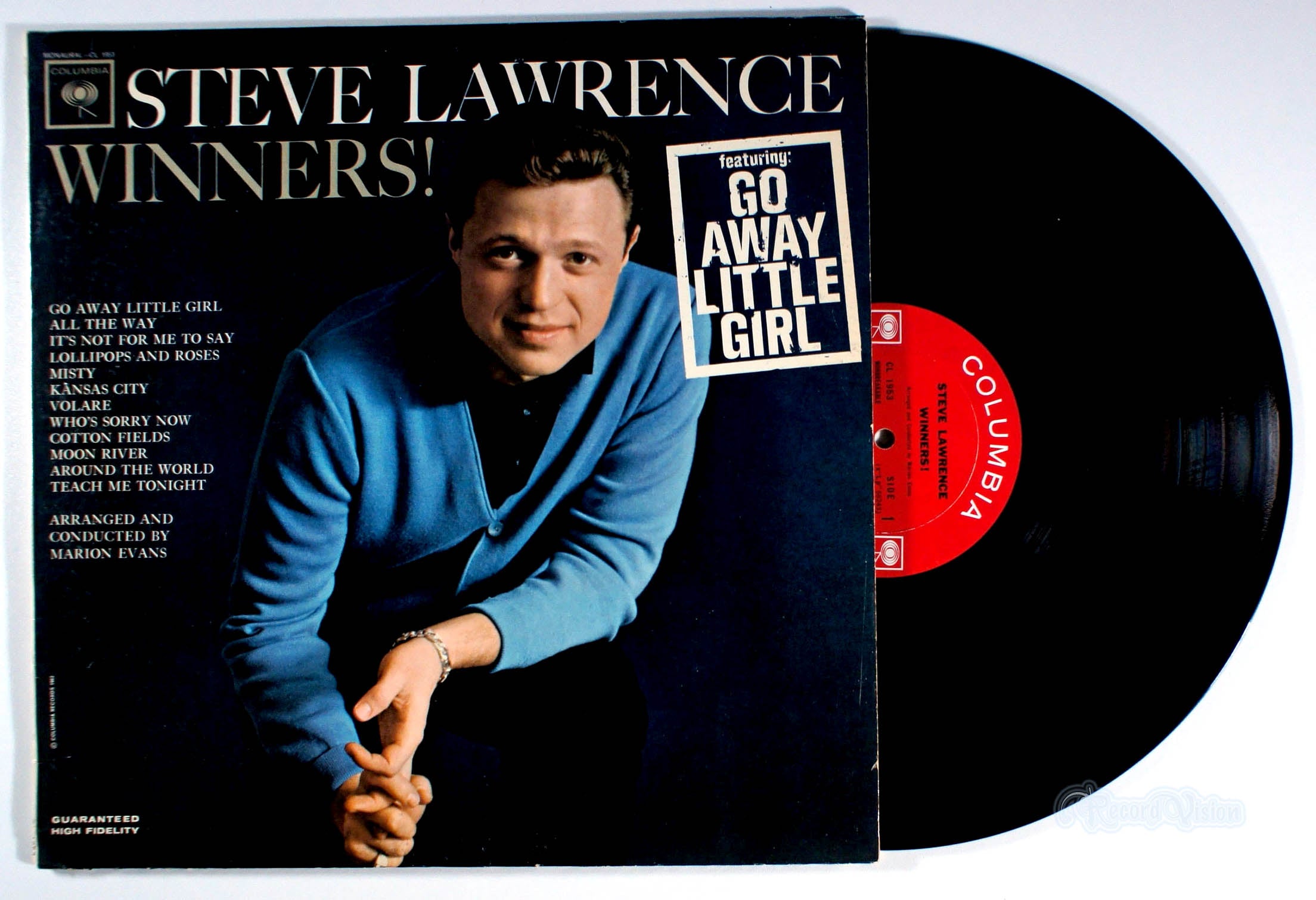 Steve Lawrence - Winners! (front cover) Vinyl
