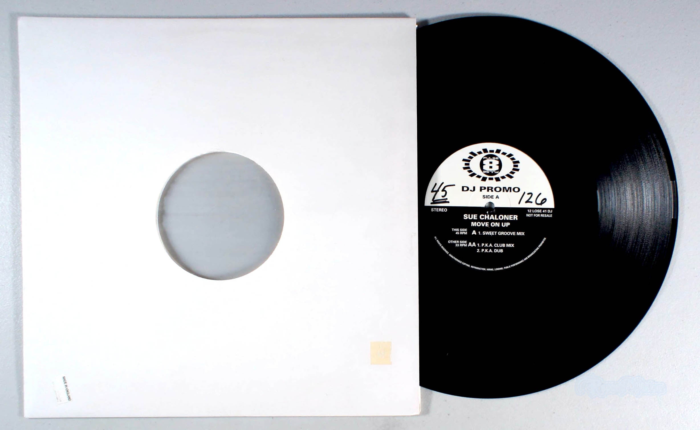 Sue Chaloner - Move On Up (front cover) Vinyl