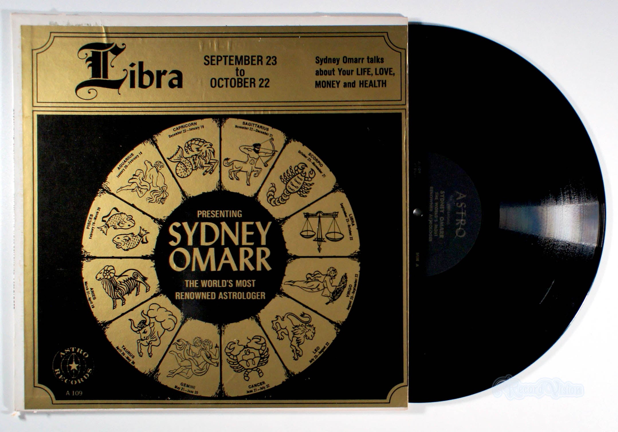 Sydney Omarr - Libra (front cover) Vinyl