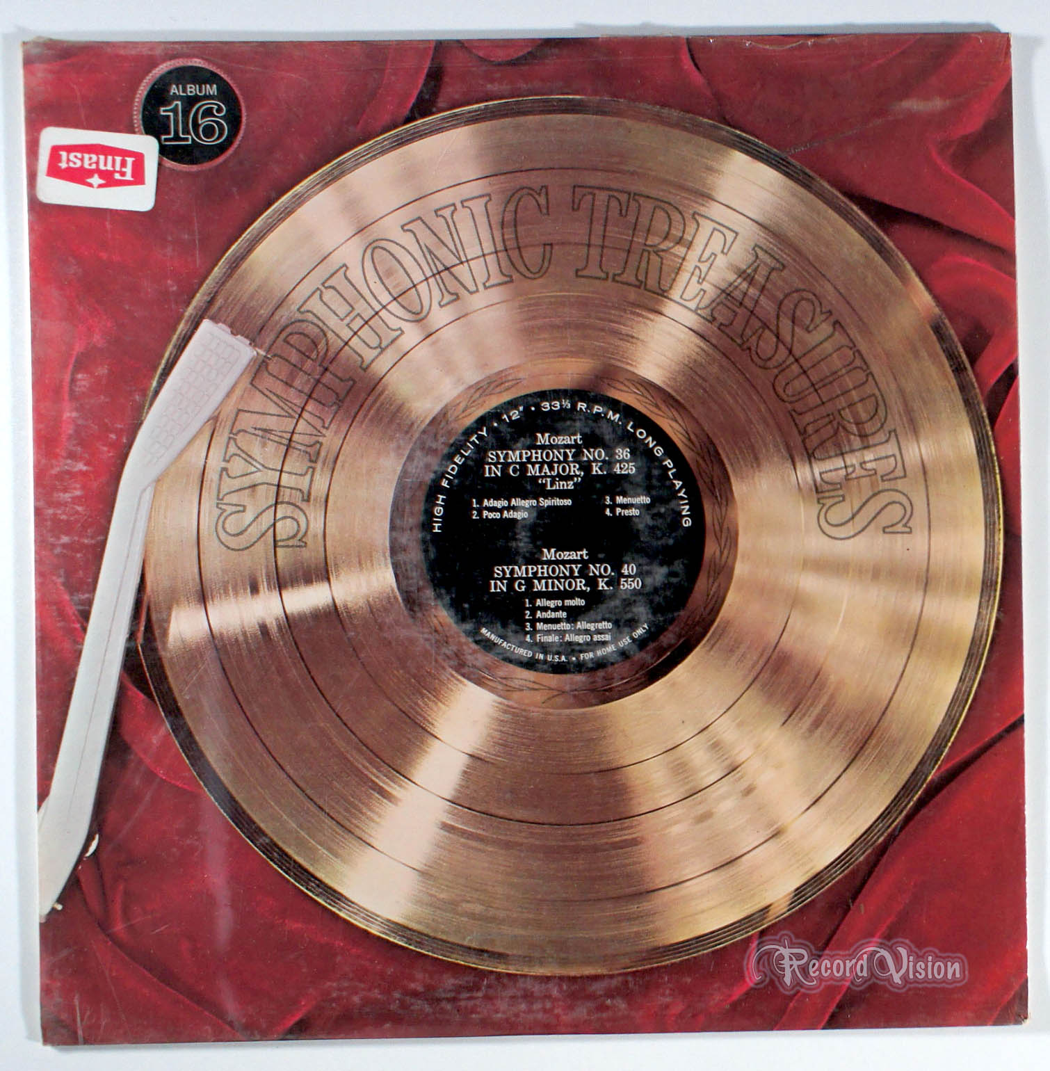 Symphonic Treasures, 16 (front cover) Vinyl