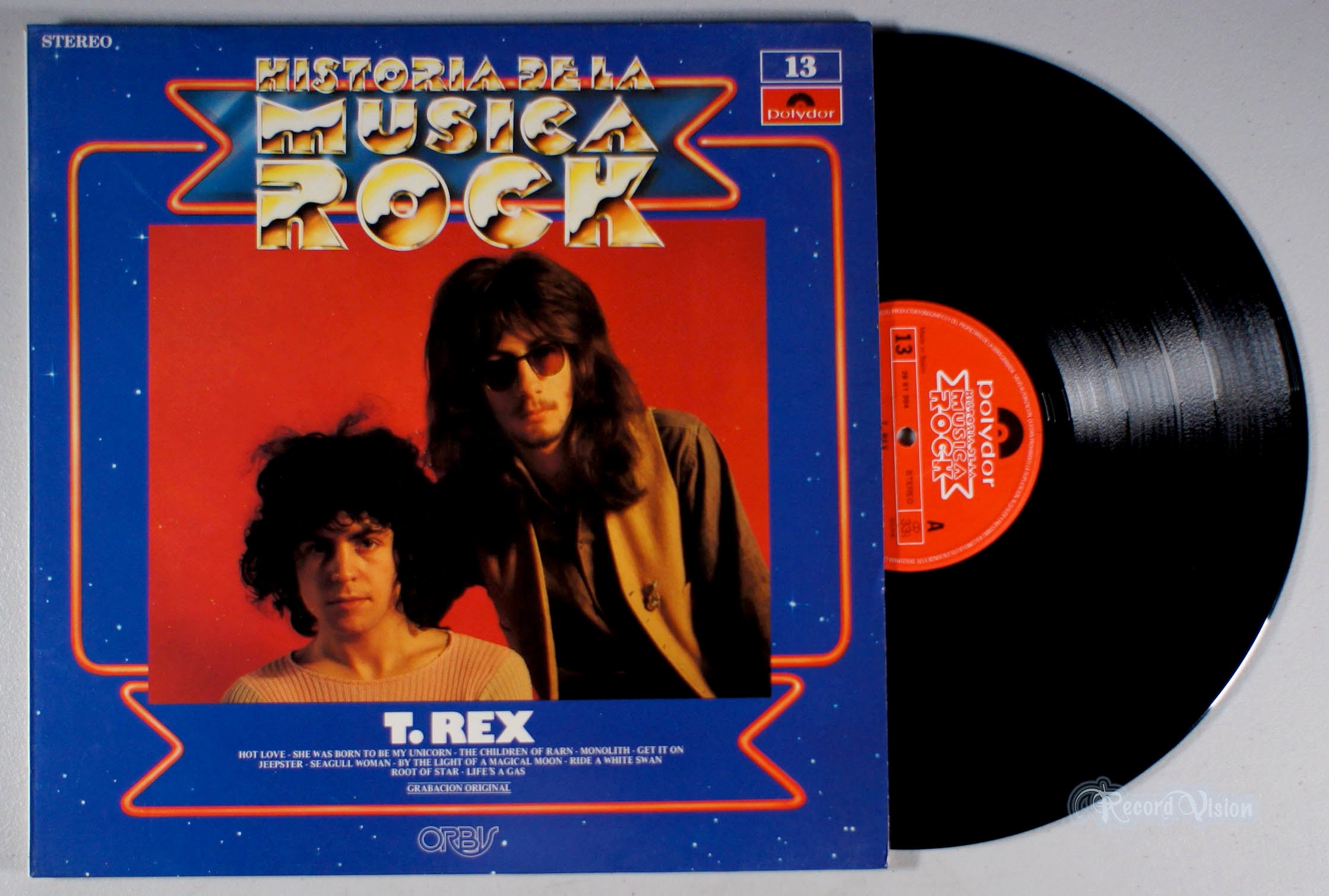 T. Rex - Historia De La Musica Rock (front cover) Vinyl