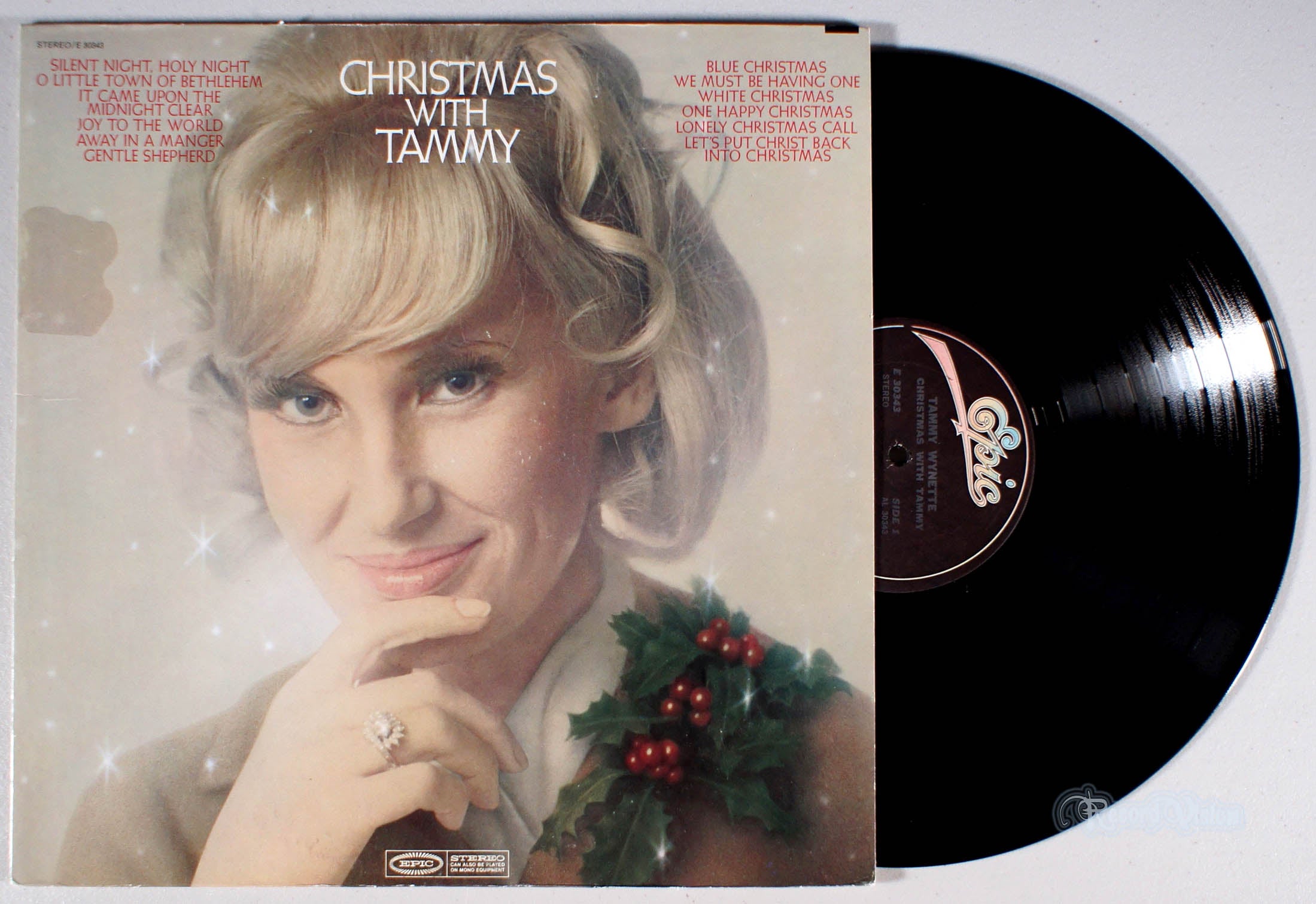 Tammy Wynette - Christmas With Tammy (front cover) Vinyl