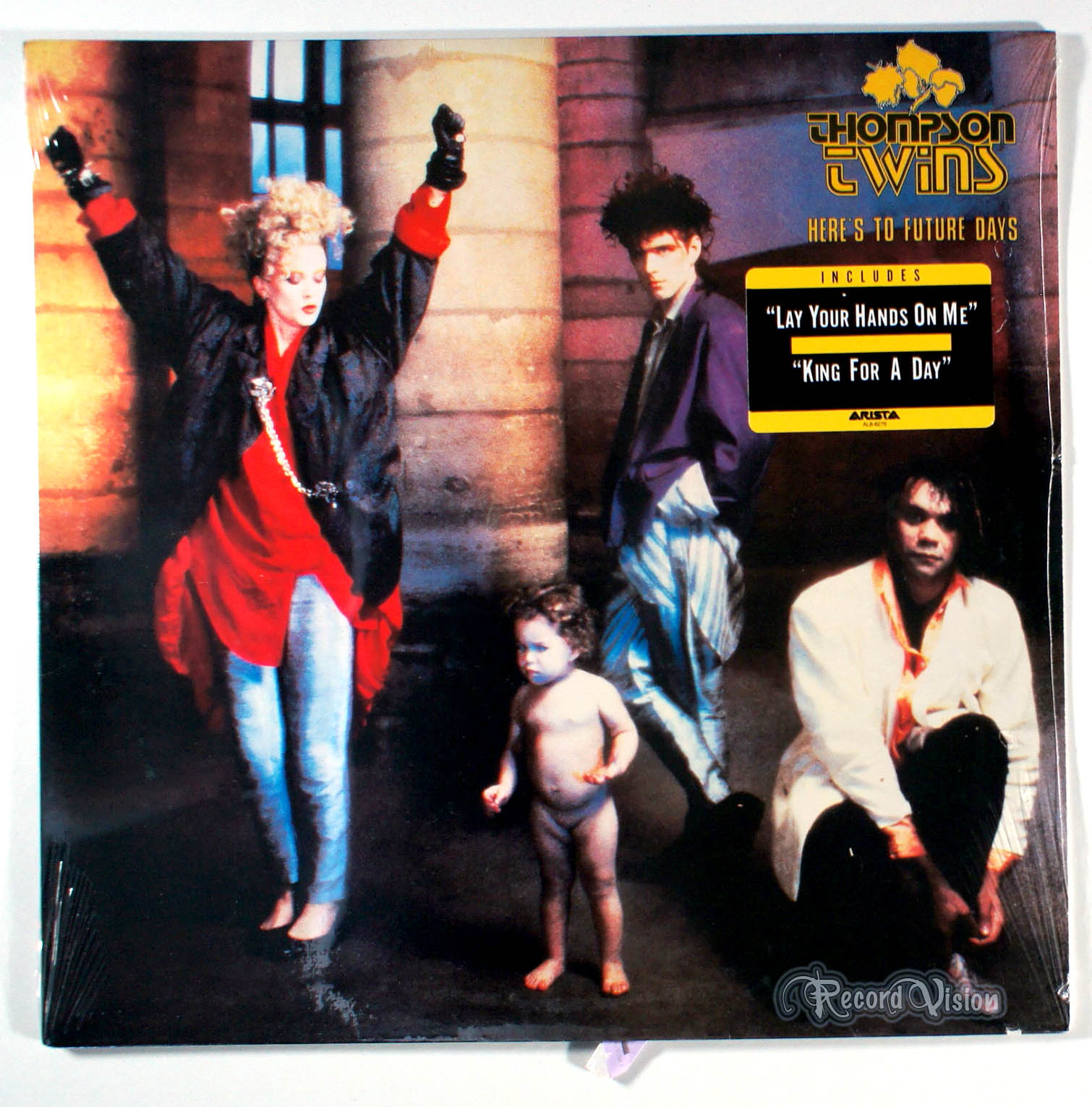 Thompson Twins - Here's to Future Days (front cover) Vinyl