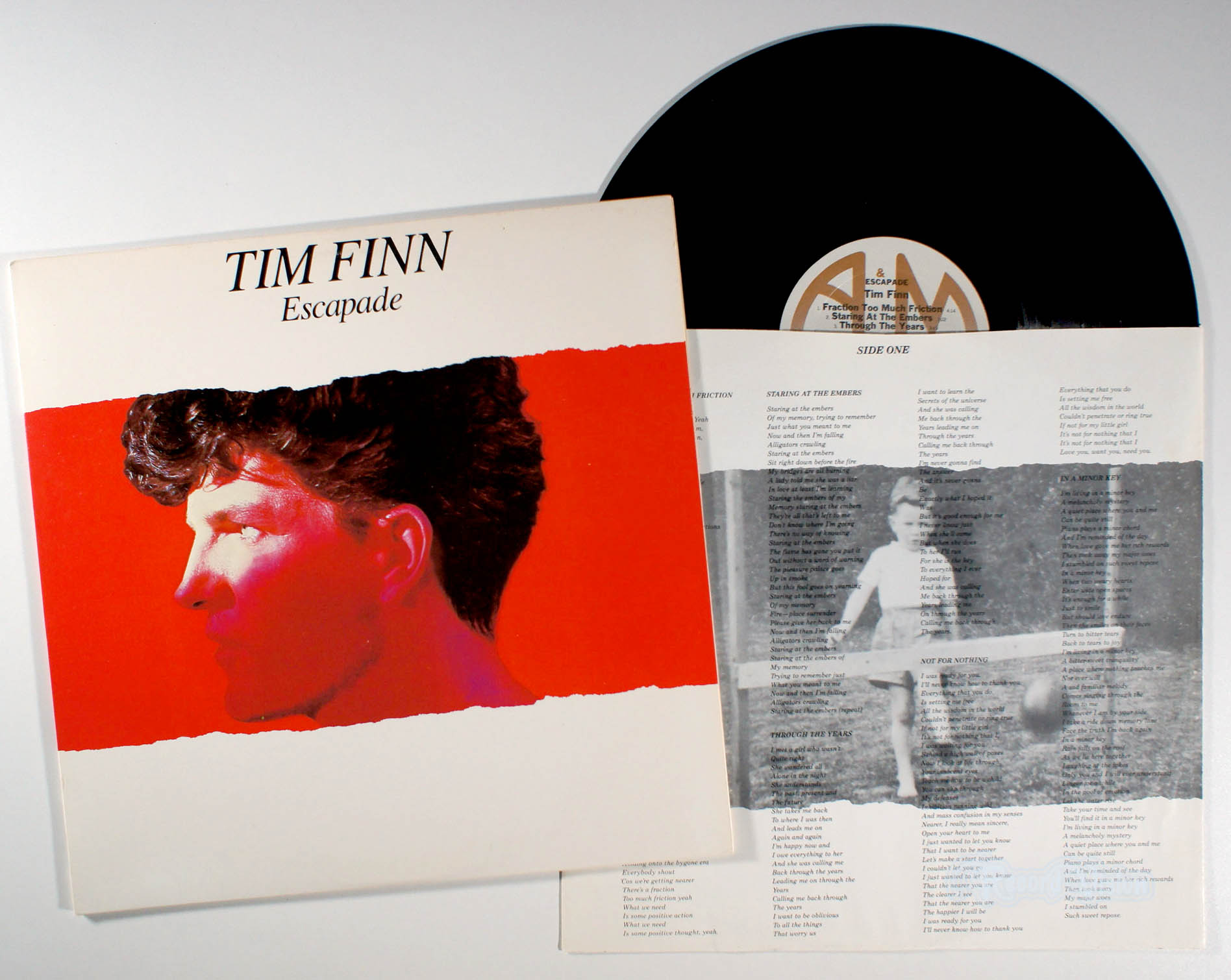 Tim Finn - Escapade (front cover) Vinyl