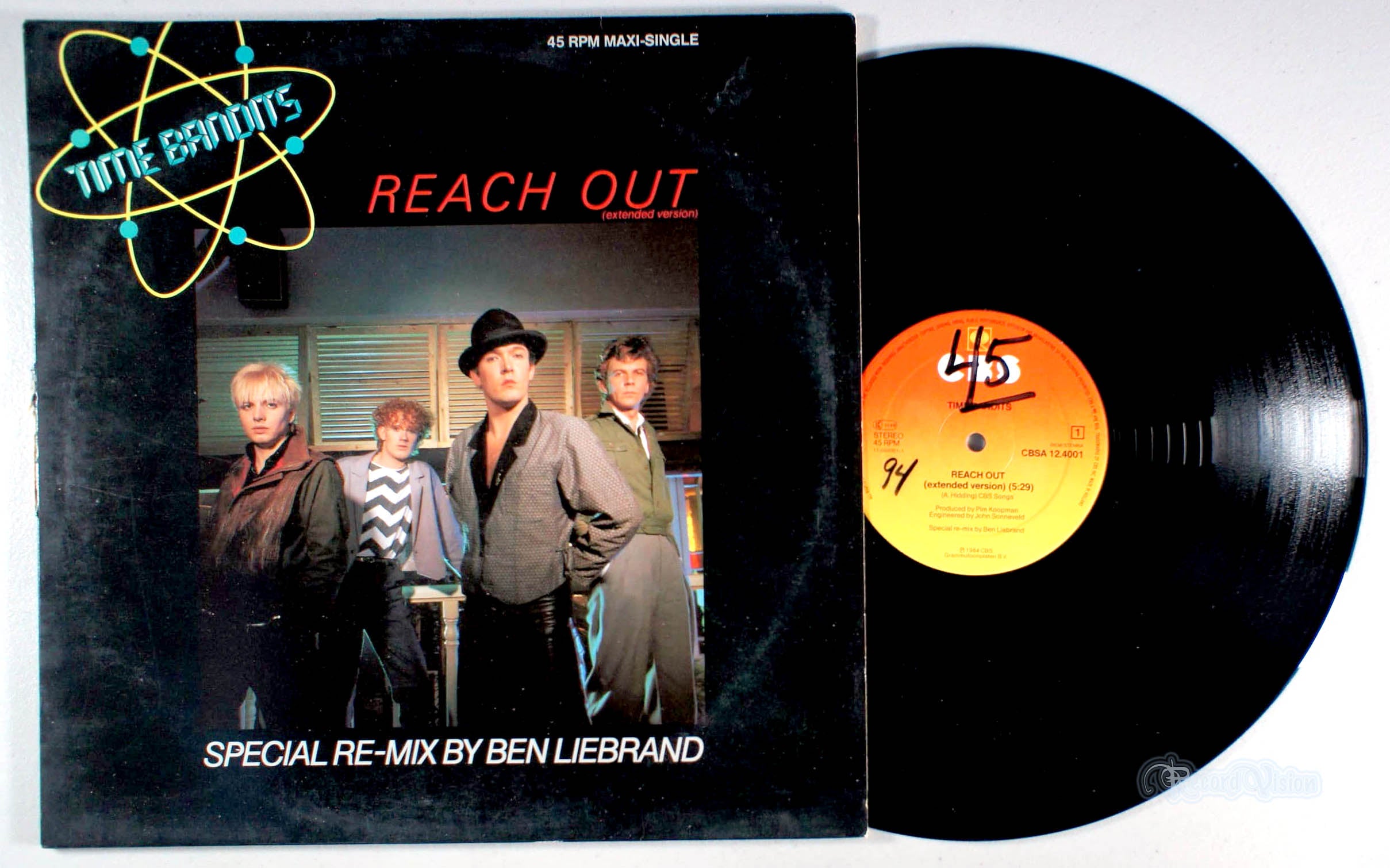 Time Bandits - Reach Out (front cover) Vinyl