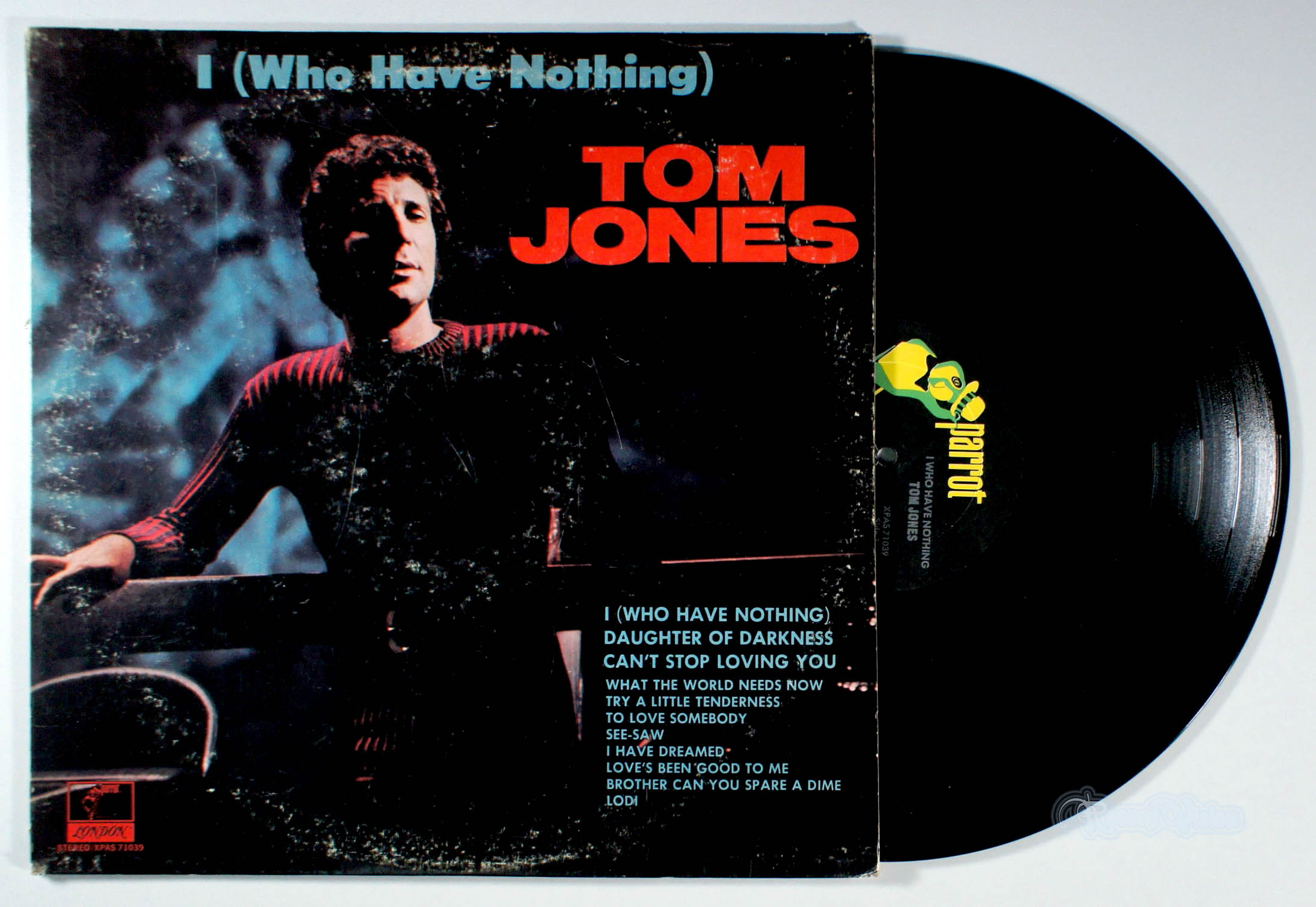 Tom Jones - I (Who Have Nothing) (front cover) Vinyl