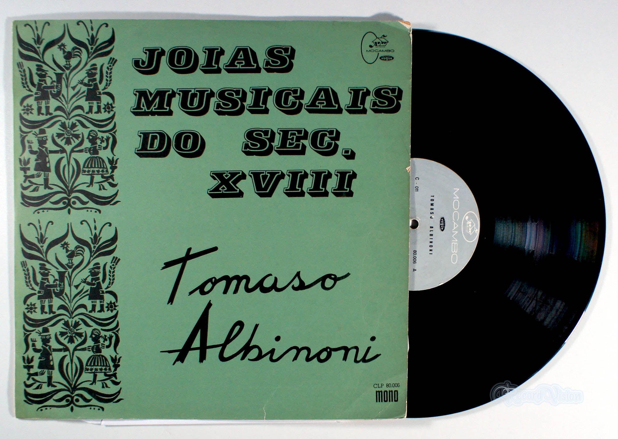 Tomaso Albinoni - Joias Musicais Do Sec. XVIII (front cover) Vinyl