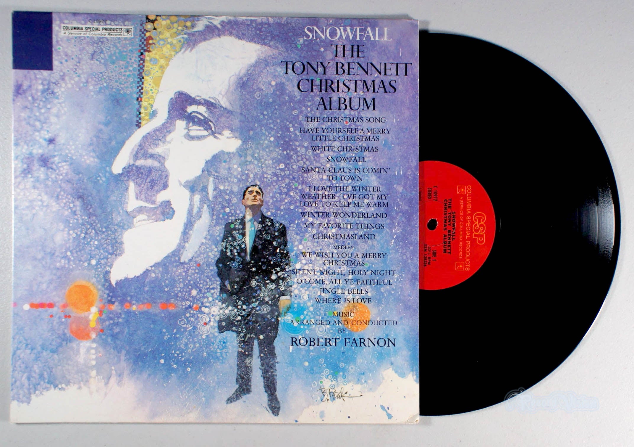 Tony Bennett - Snowfall: The Christmas Album (front cover) Vinyl