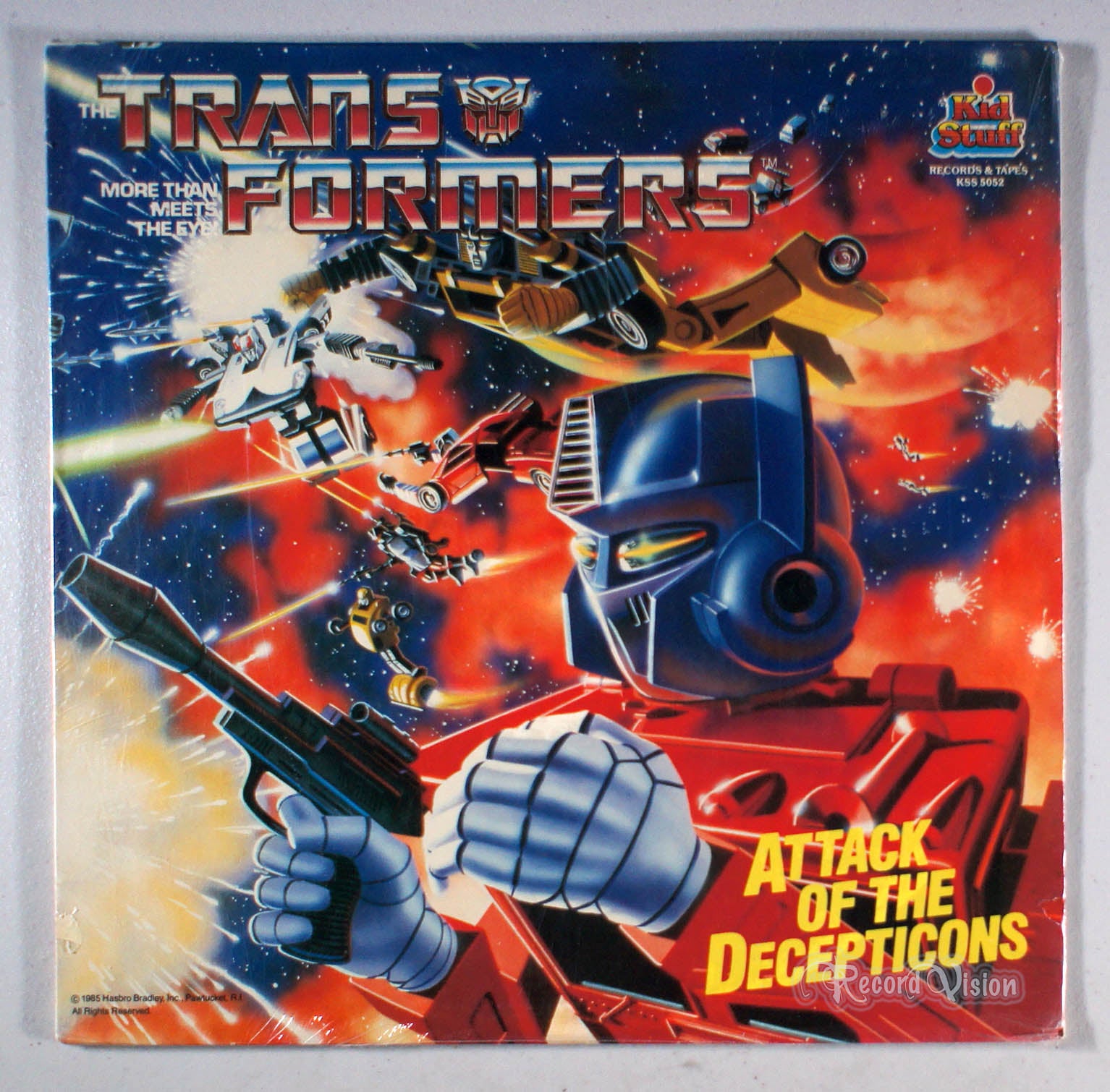 Transformers - Attack of the Decepticons (front cover) Vinyl