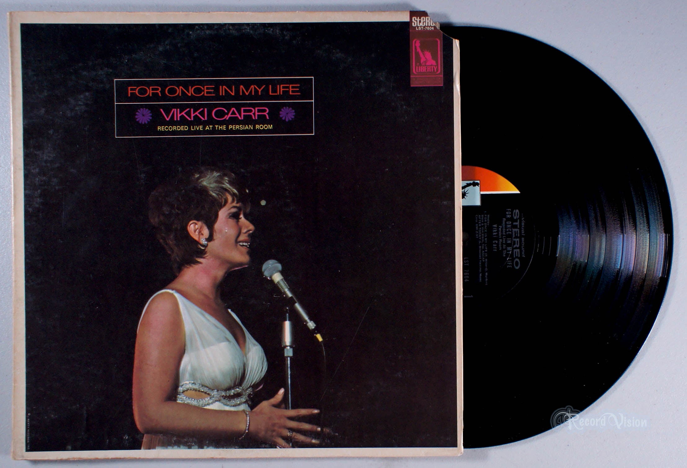 Vikki Carr - For Once in My Life (front cover) Vinyl