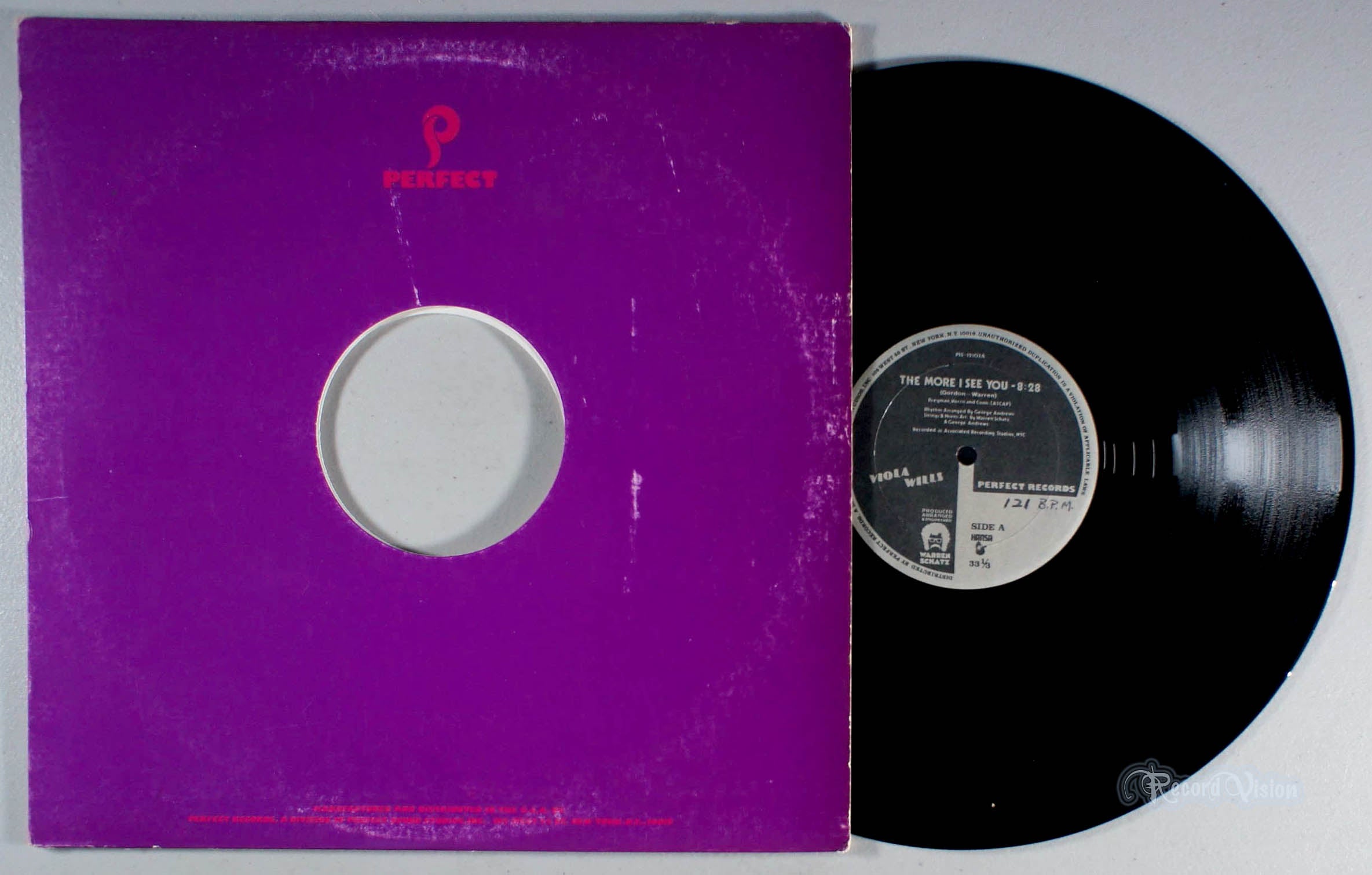 Viola Wills - The More I See You (front cover) Vinyl