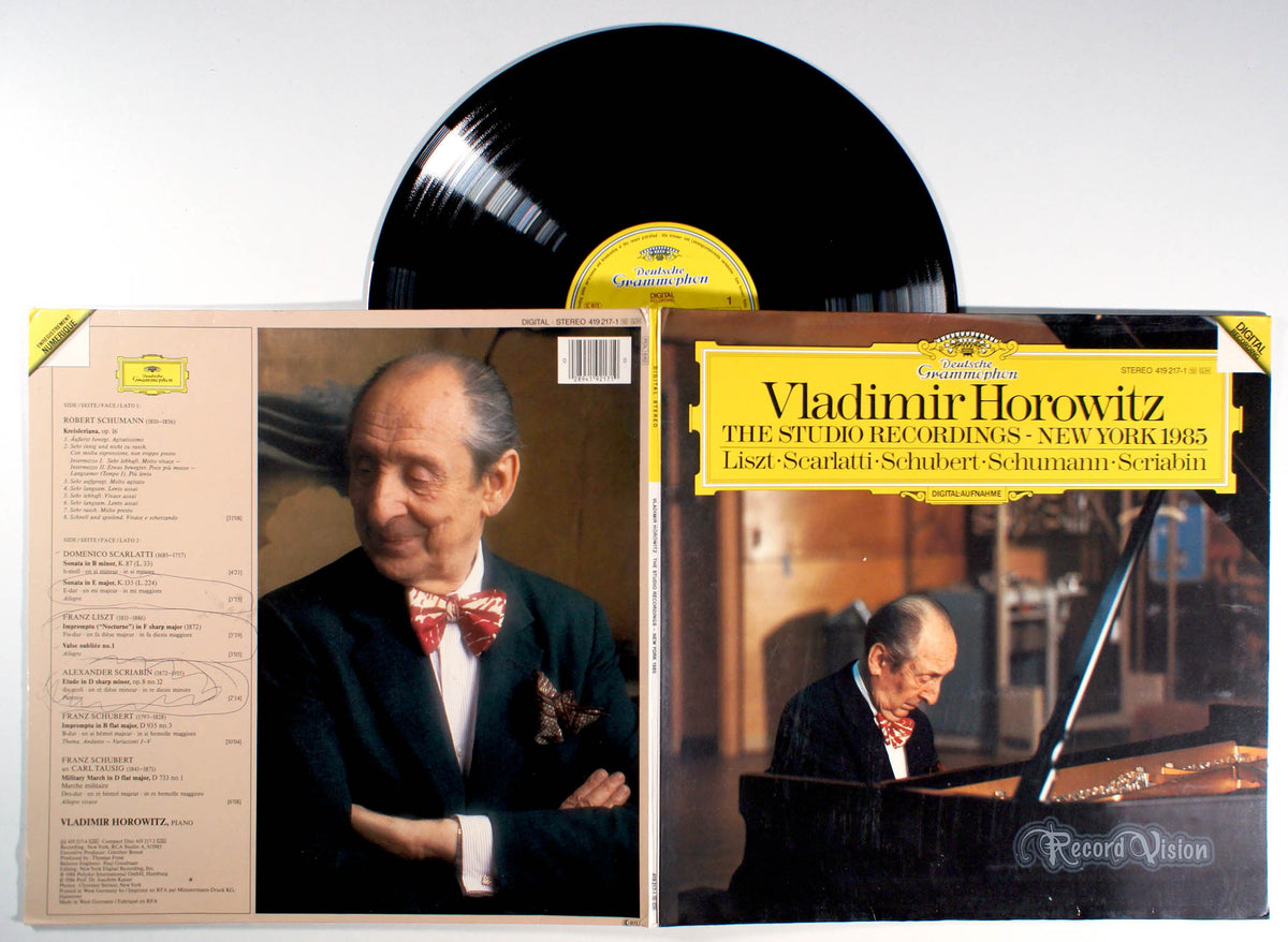 Vladimir Horowitz - The Studio Recordings: New York 1985 (front cover) Vinyl