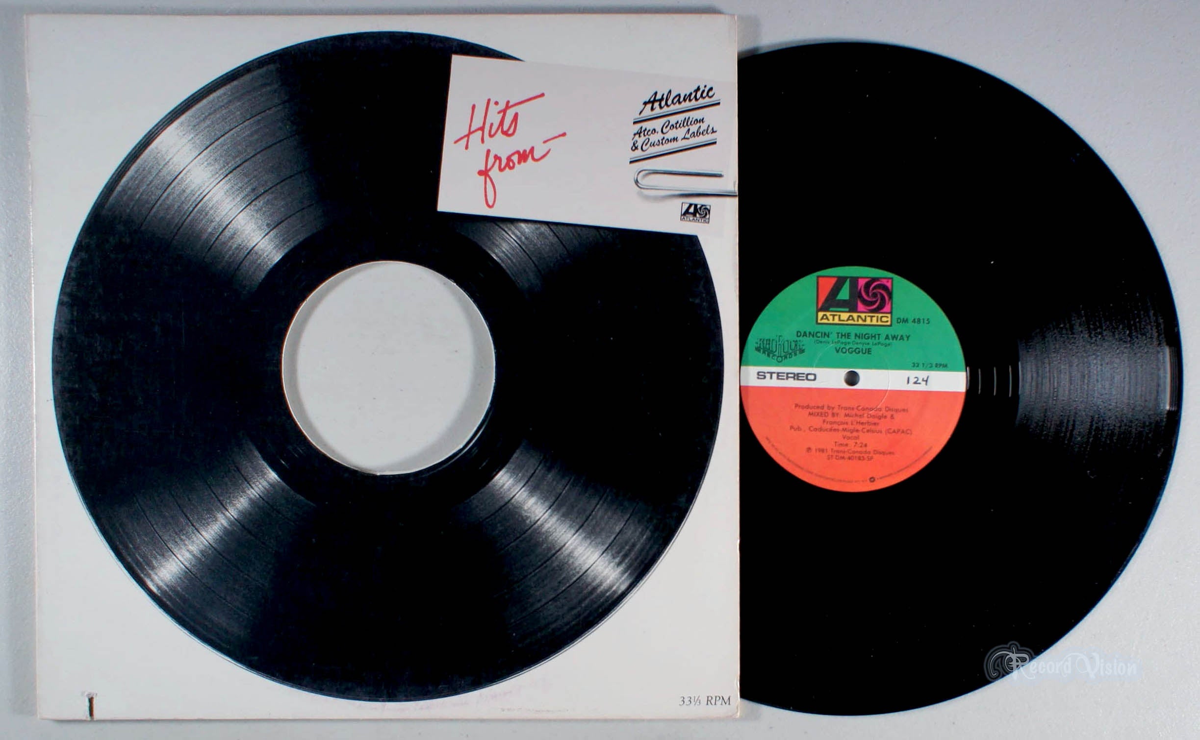 Voggue - Dancin' the Night Away (front cover) Vinyl