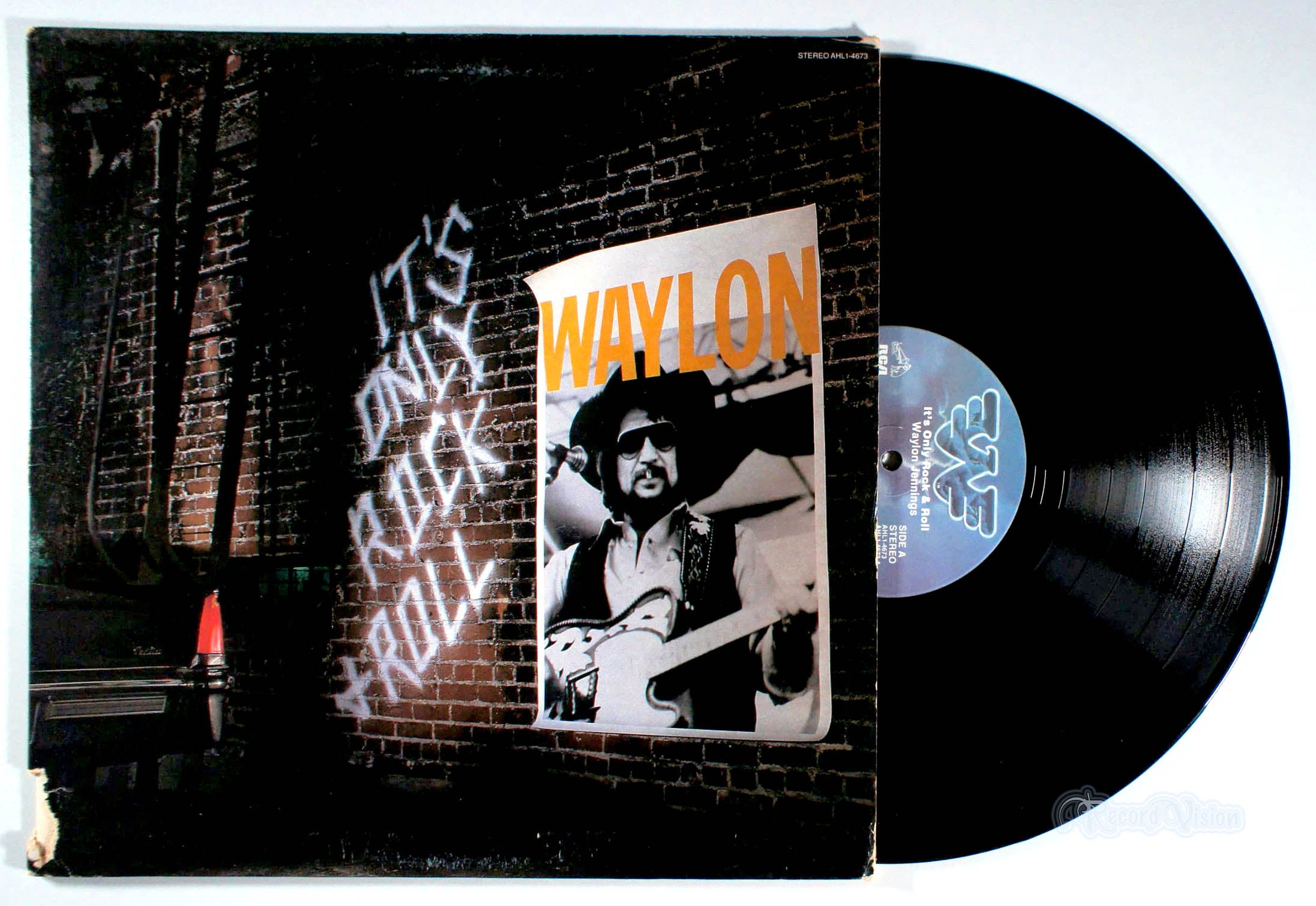 Waylon Jennings - It's Only Rock and Roll (front cover) Vinyl