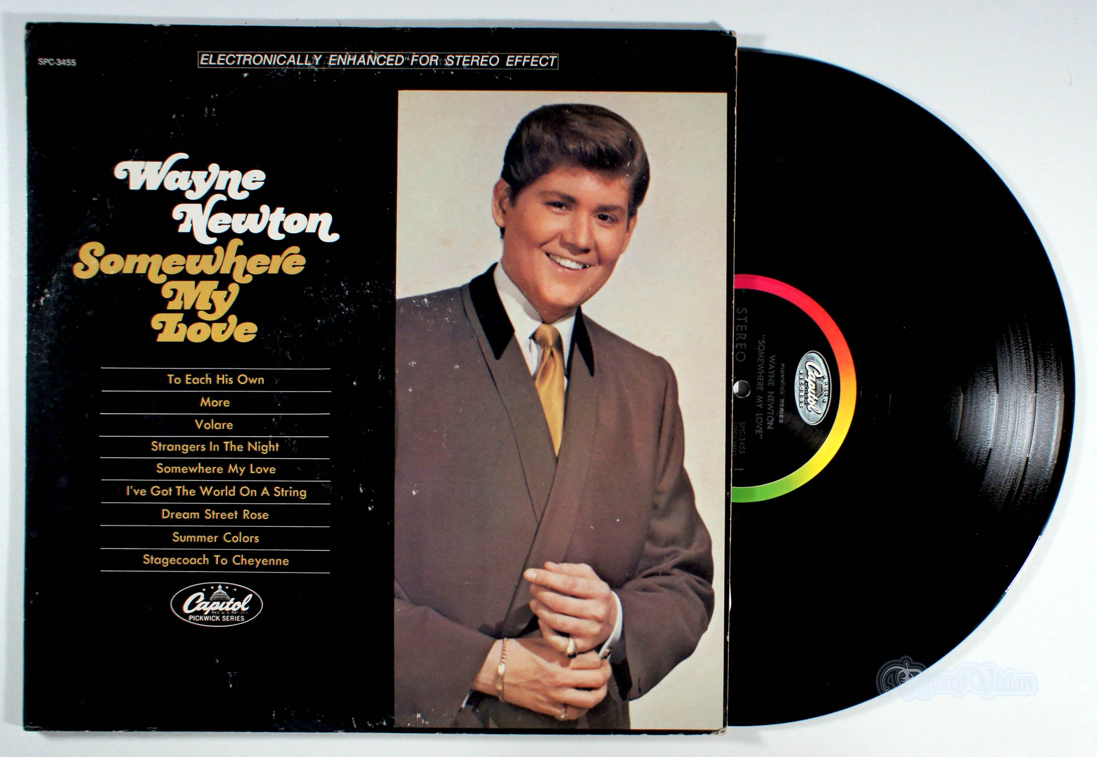 Wayne Newton - Somewhere My Love (front cover) Vinyl