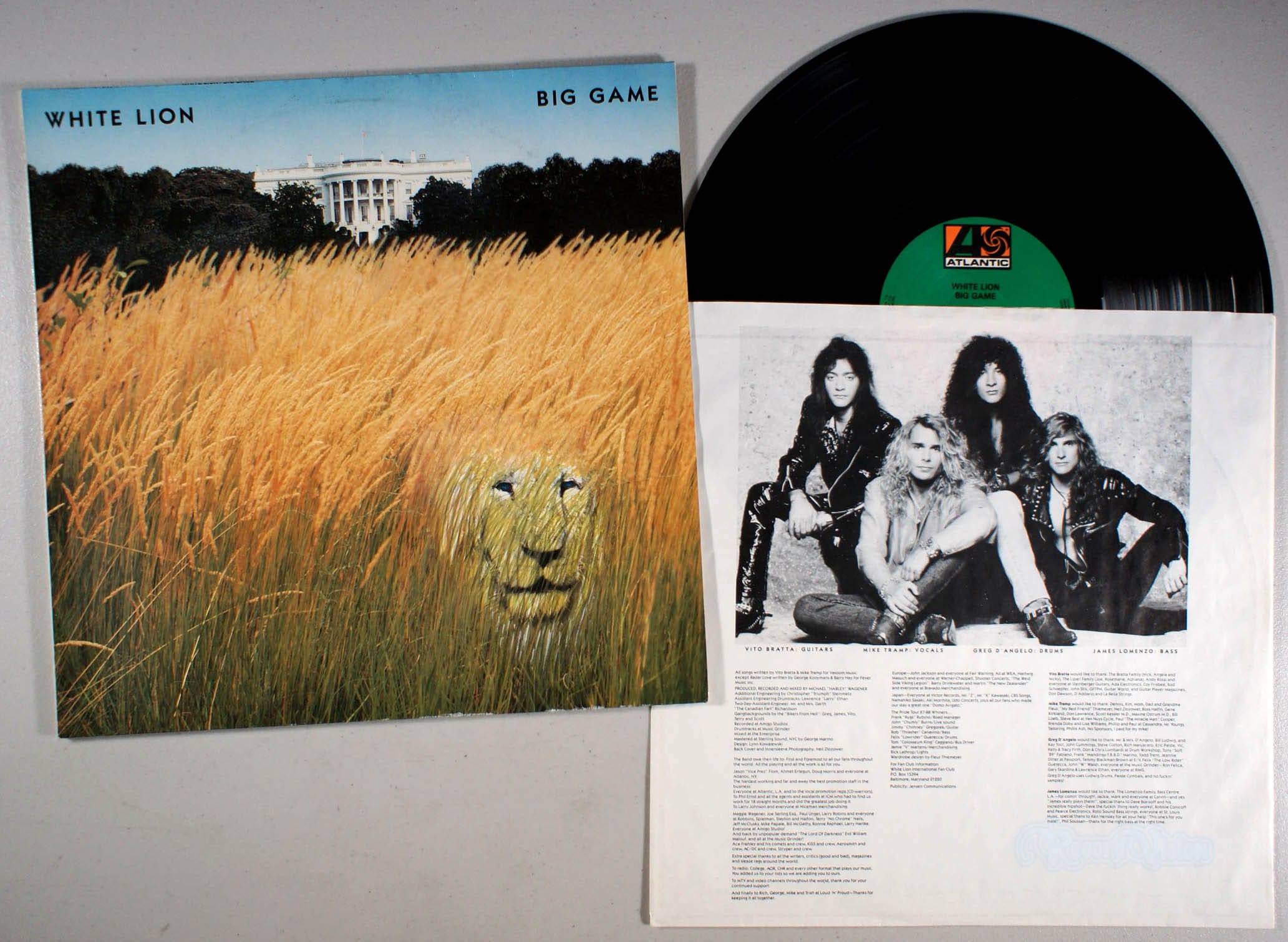 White Lion - Big Game (front cover) Vinyl