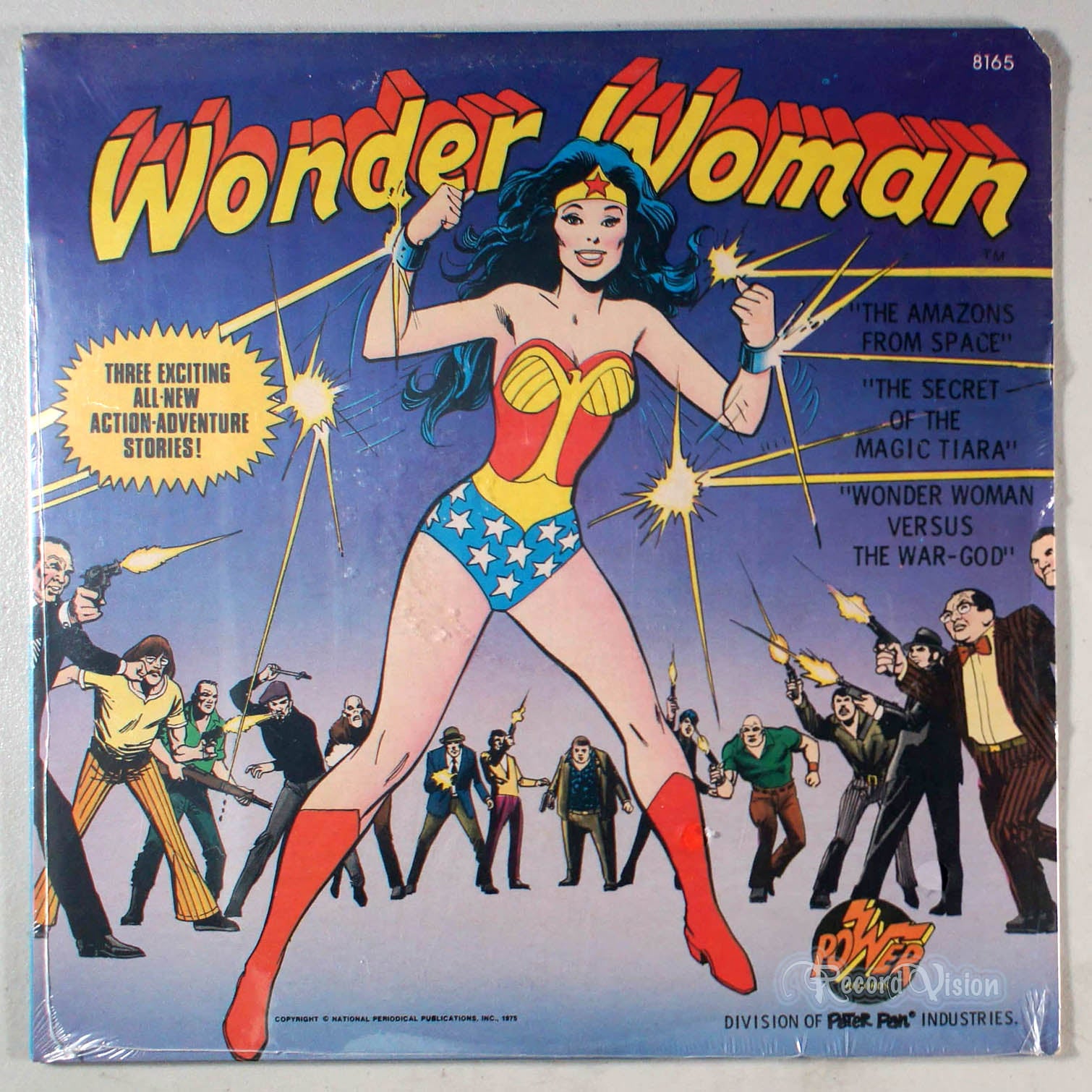 Wonder Woman - Three Exciting Stories (front cover) Vinyl