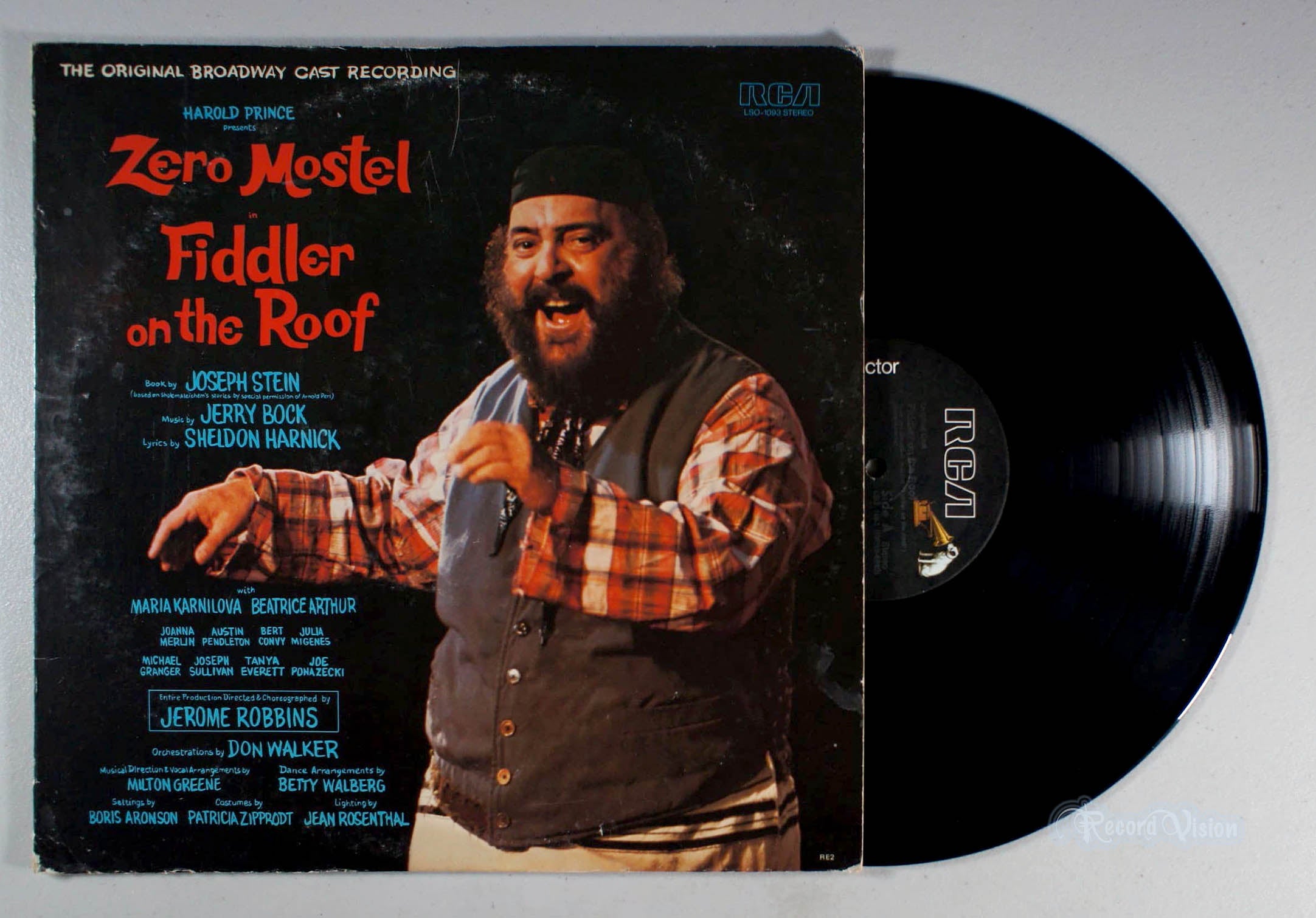 Zero Mostel - Fiddler on the Roof (front cover) Vinyl