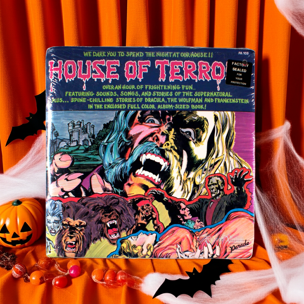 House of Terror! (1982) [SEALED] 2-LP Vinyl + BOOK • Halloween, Dracula, Wolfman